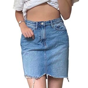 DENIM MIDI SKIRT